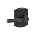 Schlage Residential F170 Broadway Lever Single Dummy Trim With Greenwich Trim Function, Decorative, Matte Black