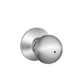 Schlage Residential F40 Orbit Privacy Knob Lock Function, Satin Chrome
