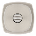 Kwikset Arroyo Privacy Knob With 6-Way Adjustable Latch And Round Corner Strike, Satin Nickel