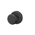 Schlage Residential F10 Bowery Passage Knob Lock With Greyson Trim Function, Decorative, Matte Black