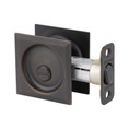 Kwikset Square Pocket Door Privacy Lock, Venetian Bronze