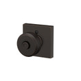Schlage Residential F40 Bowery Privacy Knob Lock With Collins Trim Function, Decorative, Aged Bronze