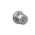 Schlage Residential F40 Bowery Privacy Knob Lock With Greyson Trim Function, Decorative, Bright Polished Chrome