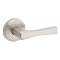Kwikset Katella Passage Lever With 6-Way Adjustable Latch And Round Corner Strike, Satin Nickel