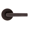 Kwikset Milan Passage Lever, Round Rose With 6-Way Adjustable Latch And Round Corner Strike, Venetian Bronze