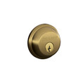 Schlage Residential B60 Deadbolt Single Cylinder, Dual Option Latch, Adjustable Backset, 1-1/8" X 2-3/4" Round Corner Strike, Antique, Satin Brass Blackened