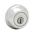 Kwikset 780 Single Cylinder Deadbolt X Thumbturn, 6-Way Adjustable Latch, Round And Square Corner Strikes, Keyed Alike, Bright Polished Chrome