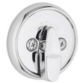 Kwikset 780 Single Cylinder Deadbolt X Thumbturn, 6-Way Adjustable Latch, Round And Square Corner Strikes, Keyed Alike, Bright Polished Chrome