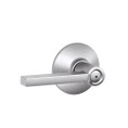 Schlage Residential F40 Latitude Privacy Lever Lock Function, Satin Chrome