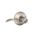 Schlage Residential F40 Accent Privacy Lever Lock Function, Satin Nickel