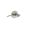 Kwikset Balboa Keyed Entry Lever With 6-Way Adjustable Latch And Round Corner Strike, Satin Nickel