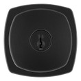 Kwikset Arroyo Keyed Entry Knob Smartkey With 6-Way Adjustable Latch And Round Corner Strike, Matte Black