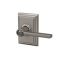 Schlage Residential F40 Latitude Privacy Lever Lock With Addison Trim Function, Decorative, Satin Nickel