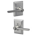Schlage Residential F40 Latitude Privacy Lever Lock With Addison Trim Function, Decorative, Bright Polished Chrome