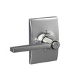Schlage Residential F40 Latitude Privacy Lever Lock With Century Trim Function, Decorative, Bright Polished Chrome