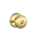 Schlage Residential F51A Andover Keyed Entry Knob Lock Function, Lifetime, Bright Brass