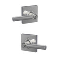 Schlage Residential F40 Broadway Privacy Lever Lock With Collins Trim Function, Decorative, Bright Polished Chrome