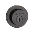 Kwikset Milan Single Cylinder Deadbolt X Thumbturn, Round Rose, Smartkey, 6-Way Adjustable Latch, Round And Square Corner Strikes, Keyed Alike, Venetian Bronze