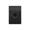 Schlage Residential F51A Bowery Keyed Entry Knob Lock With Century Trim Function, Decorative, Matte Black