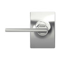 Schlage Residential F10 Latitude Passage Lever Lock With Collins Trim Function, Decorative ., Bright Polished Chrome