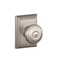 Schlage Residential F40 Georgian Privacy Knob Lock With Addison Trim Function, Decorative, Satin Nickel