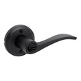 Kwikset Sedona Keyed Entry Lever Smartkey With 6-Way Adjustable Latch And Round Corner Strike, Matte Black