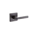 Kwikset Montreal Keyed Entry Lever Smartkey With Square Rose, 6-Way Adjustable Latch And Round Corner Strike, Venetian Bronze
