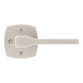 Kwikset Tripoli Privacy Lever With 6-Way Adjustable Latch And Round Corner Strike, Satin Nickel