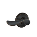Schlage Residential F10 Champagne Passage Lever Lock Function, Aged Bronze