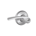 Schlage Residential F51A Merano Keyed Entry Lever Lock Function, Satin Chrome