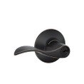 Schlage Residential F51A Accent Keyed Entry Lever Lock Function, Aged Bronze