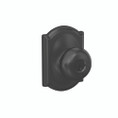 Schlage Residential F51A Plymouth Keyed Entry Knob Lock With Camelot Trim Function, Decorative, Matte Black