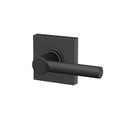 Schlage Residential F10 Broadway Passage Lever Lock With Collins Trim Function, Decorative, Matte Black