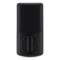 Kwikset Powerbolt 9240 Electronic Deadbolt Contemporary, Stand Alone, Battery Powered (Batteries Not Included), 4-Way Adjustable Latch And Round Corner Strike, KW1 Keyway, Matte Black
