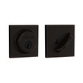 Schlage Residential B60 Deadbolt With Collins Trim Single Cylinder, Dual Option Latch, Adjustable Backset, 1-1/8" X 2-3/4" Round Corner Strike, Decorative, Aged Bronze