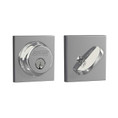 Schlage Residential B60 Deadbolt With Collins Trim Single Cylinder, Dual Option Latch, Adjustable Backset, 1-1/8" X 2-3/4" Round Corner Strike, Decorative, Bright Polished Chrome