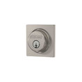 Schlage Residential B60 Deadbolt With Collins Trim Single Cylinder, Dual Option Latch, Adjustable Backset, 1-1/8" X 2-3/4" Round Corner Strike, Decorative, Satin Nickel