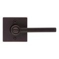 Kwikset Halifax Keyed Entry Lever Smartkey, Square Rose With 6-Way Adjustable Latch And Round Corner Strike, Venetian Bronze