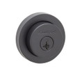 Kwikset Milan Double Cylinder Deadbolt, Round Rose, Smartkey, 6-Way Adjustable Latch, Round And Square Corner Strikes, Keyed Alike, Matte Black