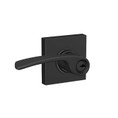 Schlage Residential F51A Merano Keyed Entry Lever Lock With Collins Trim Function, Decorative, Matte Black