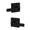 Schlage Residential F51A Northbrook Keyed Entry Lever Lock With Upland Trim Function, Decorative, Matte Black