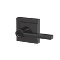 Schlage Residential F51A Latitude Keyed Entry Lever Lock With Upland Trim Function, Decorative, Matte Black
