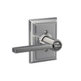 Schlage Residential F51A Latitude Keyed Entry Lever Lock With Addison Trim Function, Decorative, Bright Polished Chrome