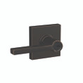 Schlage Residential F51A Latitude Keyed Entry Lever Lock With Collins Trim Function, Decorative, Aged Bronze