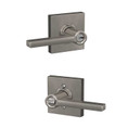 Schlage Residential F51A Latitude Keyed Entry Lever Lock With Collins Trim Function, Decorative, Satin Nickel