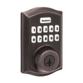 Kwikset Traditional Push Button Electronic Deadbolt Smartkey With Home Connect, Z-Wave Wireless Protocol, Smartkey, Round Corner Adjustable 20 Minute Ul Latch, Round Corner Strike, Venetian Bronze Kwikset Traditional Push Button Electronic Deadbolt Smartkey With Home Connect, Z-Wave Wireless Protocol, Smartkey, Round Corner Adjustable 20 Minute Ul Latch, Round Corner Strike, Venetian Bronze