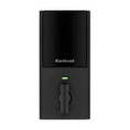 Kwikset Contemporary Push Button Electronic Deadbolt Smartkey With Home Connect, Z-Wave Wireless Protocol, Smartkey, Round Corner Adjustable 20 Minute Ul Latch, Round Corner Strike, Matte Black