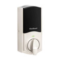 Kwikset Traditional Push Button Electronic Deadbolt Smartkey With Home Connect, Z-Wave Wireless Protocol, Smartkey, Round Corner Adjustable 20 Minute Ul Latch, Round Corner Strike, Satin Nickel Kwikset Traditional Push Button Electronic Deadbolt Smartkey With Home Connect, Z-Wave Wireless Protocol, Smartkey, Round Corner Adjustable 20 Minute Ul Latch, Round Corner Strike, Satin Nickel