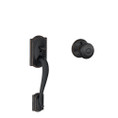 Schlage Residential Fe285 Handleset With Interior Trim Camelot Style (Deadbolt Not Included), Georgian Knob, Aged Bronze