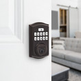 Kwikset Smartcode 9260 Keypad Electronic Deadbolt Traditional Smartkey With Round Corner Adjustable 20 Minute Ul Latch And Round Corner Strike, Venetian Bronze